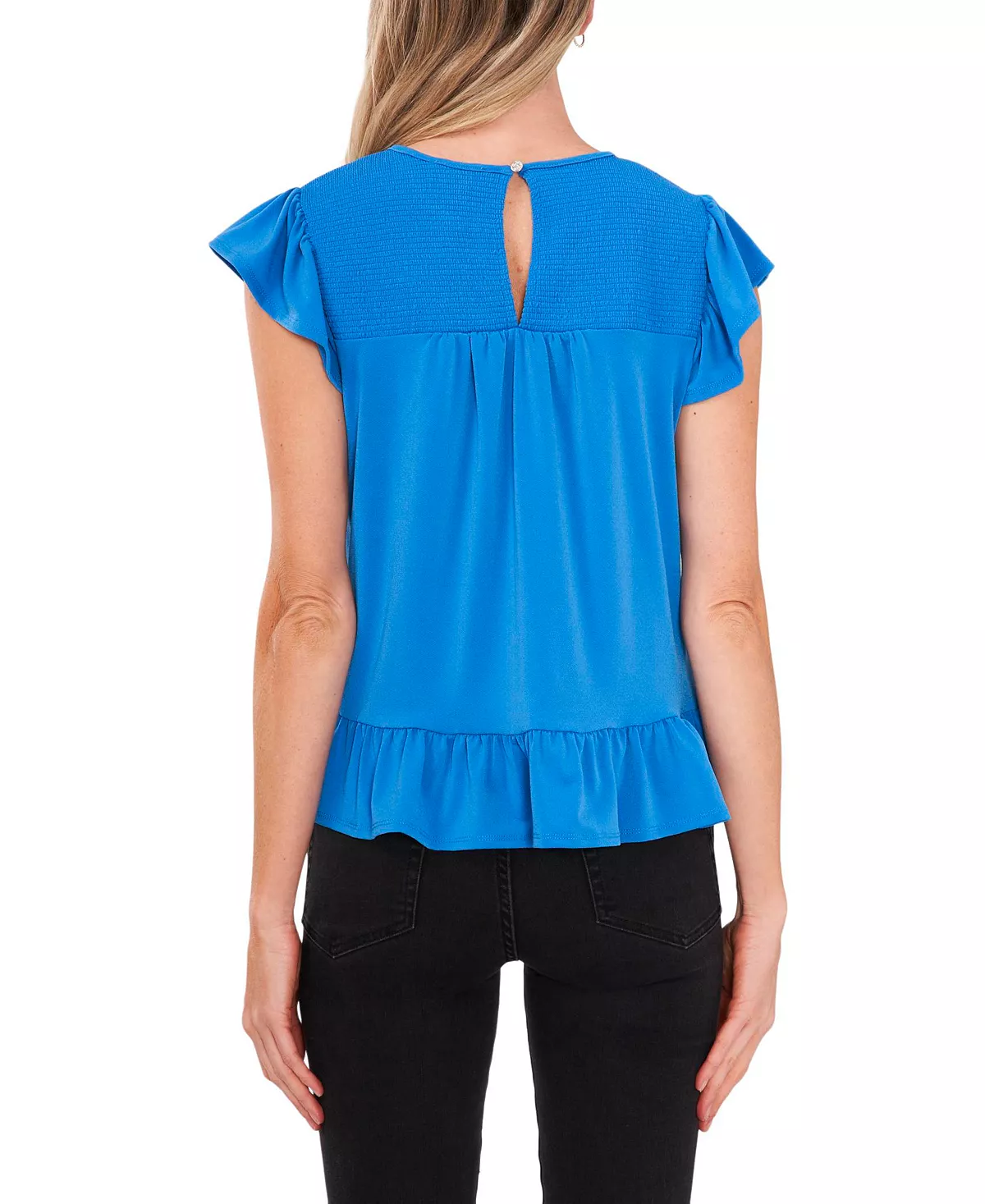 CeCe Women's Smocked-Yoke Knit Top 7 CeCe Women's Smocked-Yoke Knit Top - Image 7