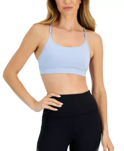 ID Ideology Women's Solid Low-Impact Bra, Created For Macy's