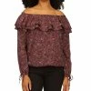 Michael Kors Women's Pop Paisley Off-The-Shoulder Top, Regular & Petite