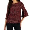 Kasper Women's Bell-Sleeve Knit Top