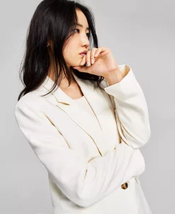 And Now This Women's Oversized Notched Collar One-Button Blazer -Anne Klein Sales Store 22304610 fpx