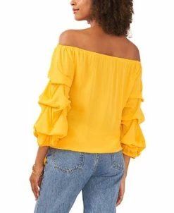 Vince Camuto Women's Off-The-Shoulder Tiered-Sleeve Blouse -Anne Klein Sales Store 22323706 fpx
