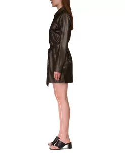 Sanctuary Women's Faux-Leather Shirtdress -Anne Klein Sales Store 22323834 fpx