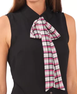 CeCe Women's Plaid Bow Blouse -Anne Klein Sales Store 22325072 fpx