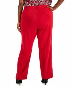 Kasper Plus Size Faux-Fly Pull-On Wide-Leg Pants -Anne Klein Sales Store 22336619 fpx