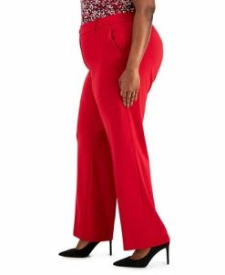 Kasper Plus Size Faux-Fly Pull-On Wide-Leg Pants -Anne Klein Sales Store 22336621 fpx