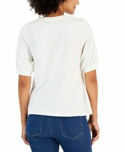 Charter Club Women's Floral-Embroidery Crewneck, Created For Macy's -Anne Klein Sales Store 22345066 fpx