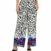 JM Collection Women's Leopard-Print Wide-Leg Pants, Created For Macy's