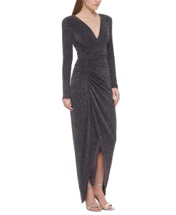 Vince Camuto Women's Metallic-Threaded Evening Gown 6 Vince Camuto Women's Metallic-Threaded Evening Gown -Anne Klein Sales Store 22359494 fpx