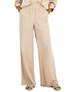 INC International Concepts Women's Pull-On Patch Pocket Wide-Leg Pants, Created For Macy's 12 INC International Concepts Women's Pull-On Patch Pocket Wide-Leg Pants, Created For Macy's -Anne Klein Sales Store 22360008 fpx