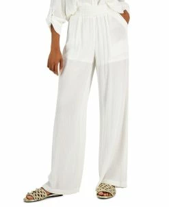 INC International Concepts Women's Pull-On Patch Pocket Wide-Leg Pants, Created For Macy's