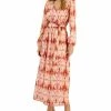 INC International Concepts Women's Printed Surplice Midi Dress, Created For Macy's