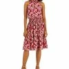 INC International Concepts Women's Botanical-Print Smocked-Waist Halter Dress, Created For Macy's