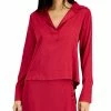 Donna Karan Women's V-Neck Tapered Hem Tunic