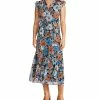 Steve Madden BB Dakota Orange Blossom Printed Dress