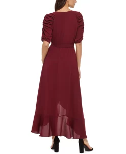 Kensie Ruffled Midi Dress -Anne Klein Sales Store 22370654 fpx