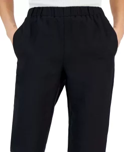Alfani Women's Linen Blend Pull-On Pants, Created For Macy's -Anne Klein Sales Store 22376191 fpx