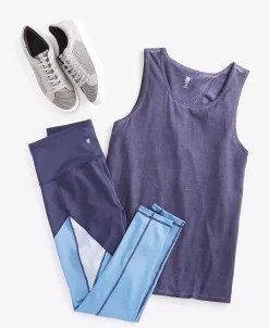 ID Ideology Women's Split-Back Tank & Colorblocked 7/8 Leggings, Created For Macy's -Anne Klein Sales Store 22393890 fpx