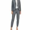 Anne Klein Women's Plaid One-Button Notch-Collar Pantsuit