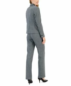 Anne Klein Women's Herringbone Two-Button Jacket & Flare-Leg Pants & Pencil Skirt -Anne Klein Sales Store 22410699 fpx