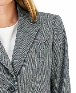 Anne Klein Women's Herringbone Two-Button Jacket & Flare-Leg Pants & Pencil Skirt -Anne Klein Sales Store 22410702 fpx