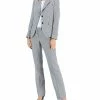 Anne Klein Women's Mini Houndstooth Two-Button Jacket & Flare-Leg Pants & Pencil Skirt