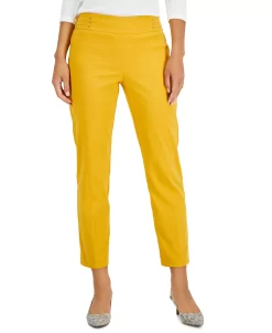 JM Collection Studded Pull-On Tummy Control Pants, Regular And Short Lengths, Created For Macy's