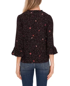CeCe Women's Ditsy Ruffle Sleeve Blouse -Anne Klein Sales Store 22417136 fpx