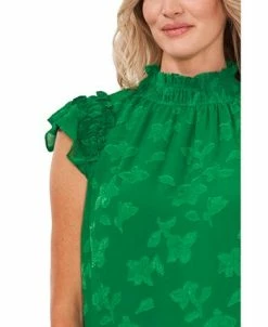 CeCe Ruffled Flutter Sleeve Blouse Top -Anne Klein Sales Store 22417554 fpx