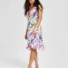 Bar III Women's Sleeveless Midi Wrap Ruffle Dress, Created For Macy's