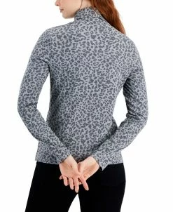 Style & Co Women's Leopard Turtleneck Sweater, Created For Macy's -Anne Klein Sales Store 22419181 fpx