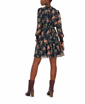 INC International Concepts Hiffon Printed Blouson-Sleeve Fit & Flare Dress, Created For Macy's 2 INC International Concepts Hiffon Printed Blouson-Sleeve Fit & Flare Dress, Created For Macy's - Image 2