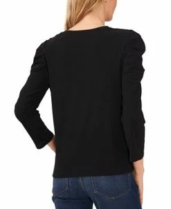 CeCe Women's Puffed Sleeve Ruffled Top -Anne Klein Sales Store 22476963 fpx