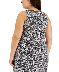 Vince Camuto Plus Size Printed Sleeveless Maxi Dress -Anne Klein Sales Store 22477659 fpx