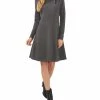 CeCe Women's Mock Neck Sweater Tie Dress