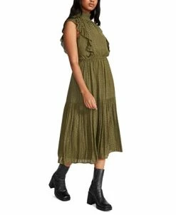 Steve Madden Women's Anna Smocked-Neck Dress -Anne Klein Sales Store 22523230 fpx