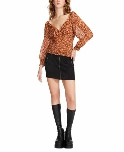 Steve Madden Women's Shannon Smocked Top