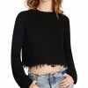 Steve Madden Women's Camille Raw-Hem Sweater