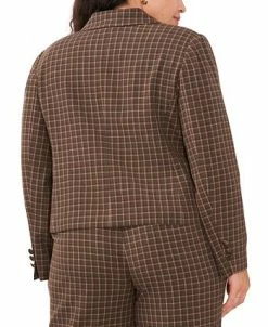 Vince Camuto Plus Size Double Breasted Notch Collar Blazer -Anne Klein Sales Store 22527376 fpx