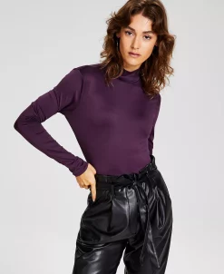And Now This Women's Mock-Turtleneck Long-Sleeve Bodysuit -Anne Klein Sales Store 22541364 fpx