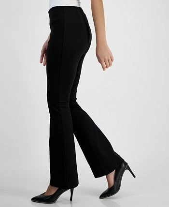 Bar III Women's Pull-On High-Rise Flare-Leg Pants, Created For Macy's 3 Bar III Women's Pull-On High-Rise Flare-Leg Pants, Created For Macy's - Image 3