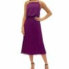 Sam Edelman Women's Plisse Sleeveless Midi Dress