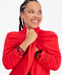 Bar III Lightweight Knit 3/4-Sleeve Blazer, Created For Macy's -Anne Klein Sales Store 22555441 fpx