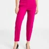 Bar III Women's Straight Leg High-Rise Ankle Pants, Created For Macy's