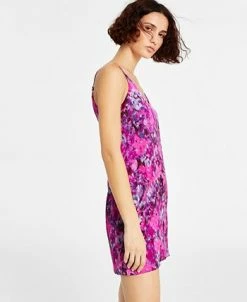 Bar III Women's Blurred Print Slip Dress, Created For Macy's -Anne Klein Sales Store 22562618 fpx
