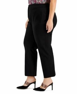 Bar III Plus Size Compression Straight-Leg Ankle Pants, Created For Macy's -Anne Klein Sales Store 22567238 fpx