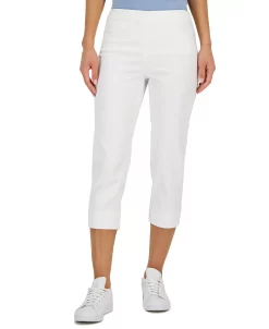 Charter Club Women's Jacquard Pull-On Capris Pants, Created For Macy's -Anne Klein Sales Store 22568366 fpx