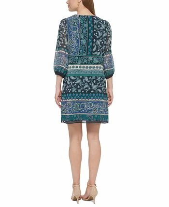 Vince Camuto Women's Balloon-Sleeve Tie-Neck Dress 2 Vince Camuto Women's Balloon-Sleeve Tie-Neck Dress - Image 2