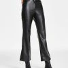 Black Tape Women's Coated Straight-Leg Ankle Pants