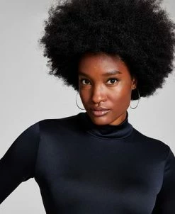 And Now This Women's Mock-Turtleneck Long-Sleeve Bodysuit -Anne Klein Sales Store 22576516 fpx